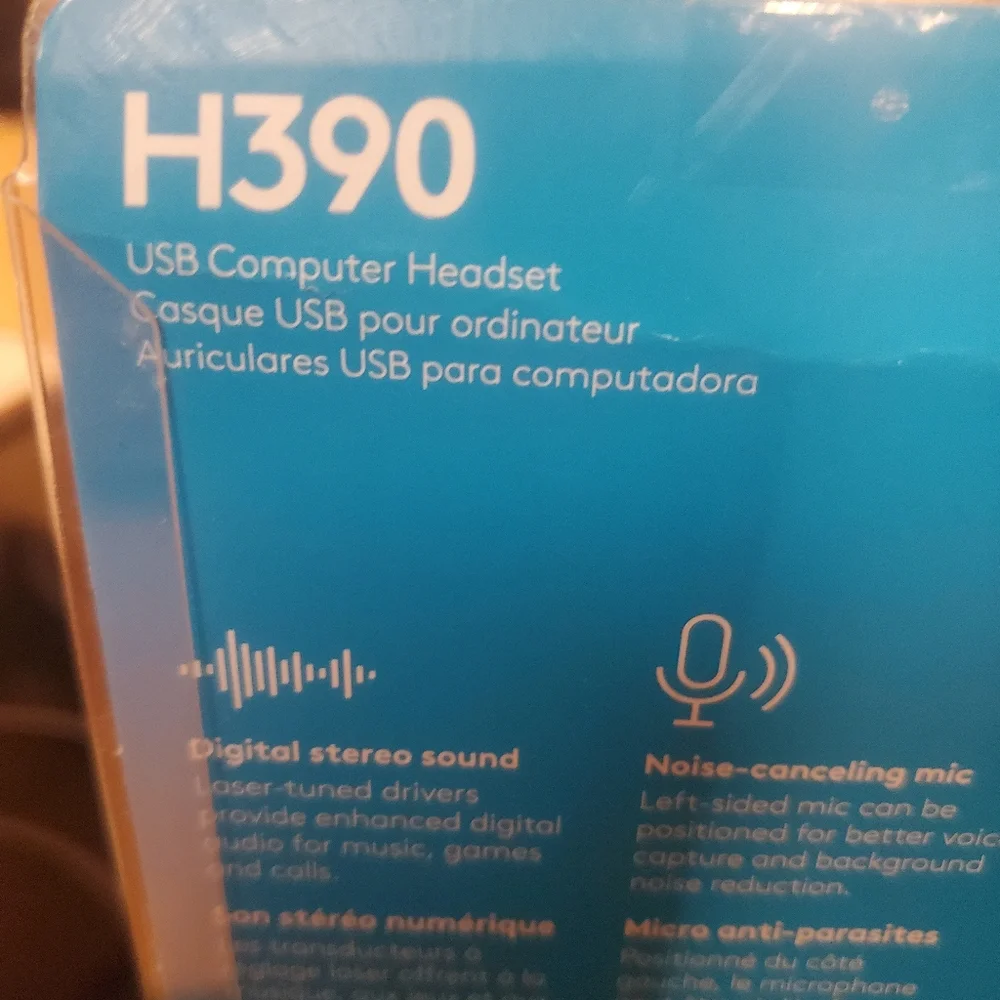 New Logitech USB computer headset